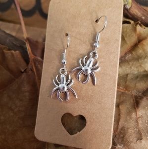 Spider Earrings Witchy Goth Creepy Scary Gothic Horror Spooky Halloween Jewelry